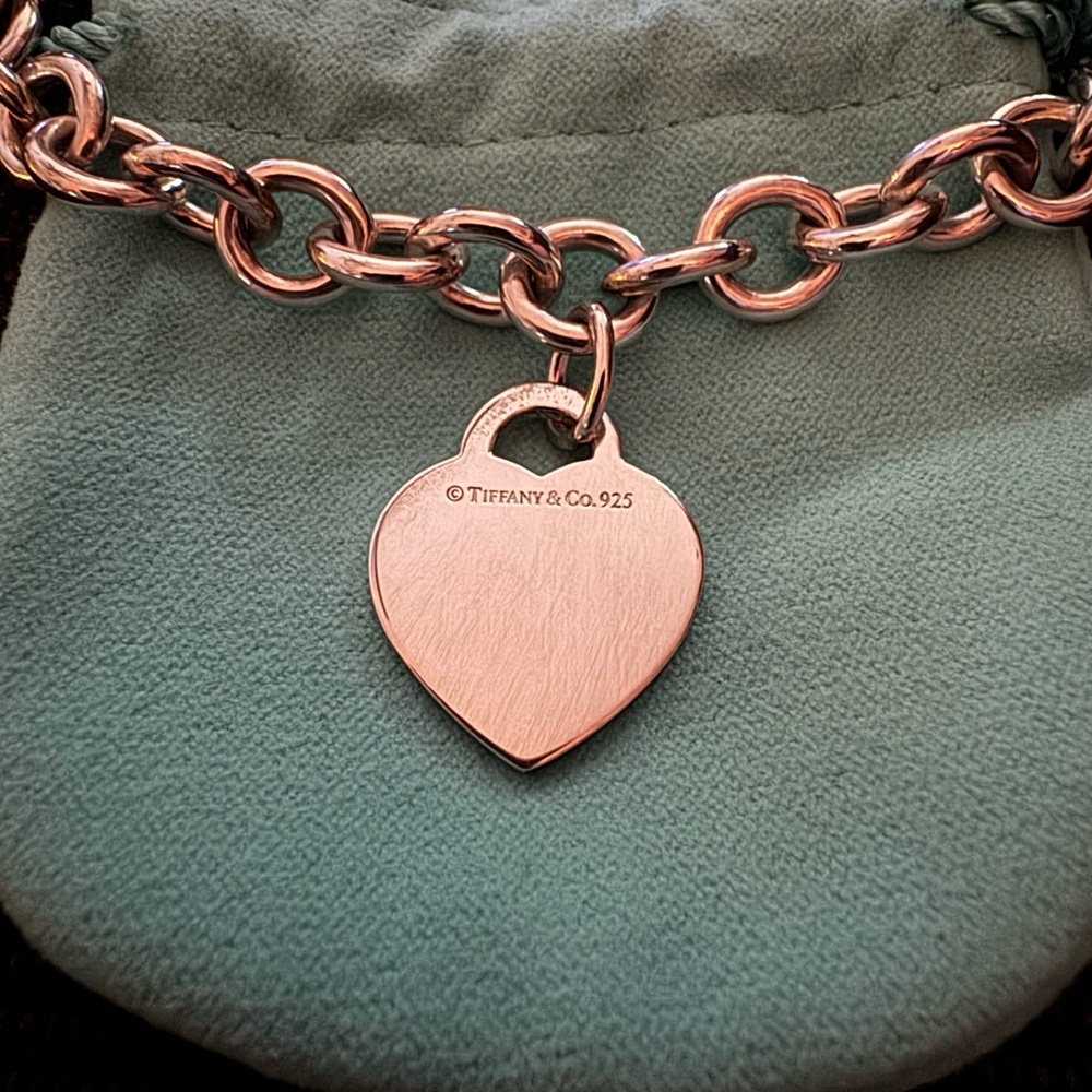 Tiffany & Co Choker Silver Necklace. Return To Tiffany & Co Silver Heart Pendant - Picture 2 of 8